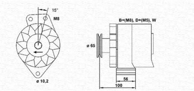 MAGNETI MARELLI 943356675010 -  Генератор